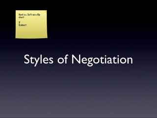 “Getting to Yes” - Principled Negotiation