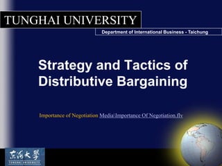 Strategy and Tactics of Distributive Bargaining Importance of Negotiation Mediamportance Of Negotiation.flv 
