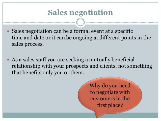 sales negotiation
