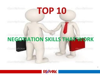 TOP 10
NEGOTIATION SKILLS THAT WORK
4
 