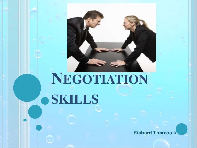 Negotiation Skills Types