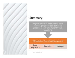 Negotiation Skills Training Module Basic | PDF
