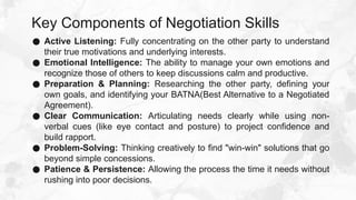 Negotiation Skills and Conflict Management | PPTX