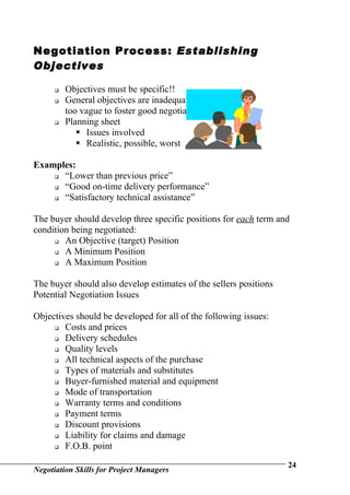 Negotiation Skills For Project Managers | DOC