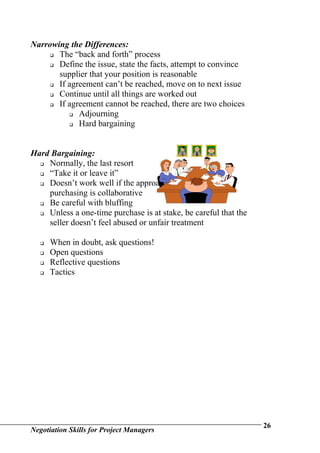 Negotiation Skills For Project Managers | DOC