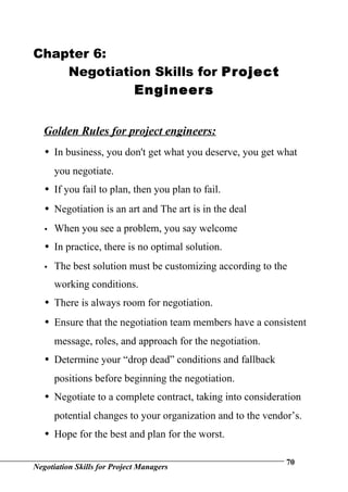 Negotiation Skills For Project Managers | DOC