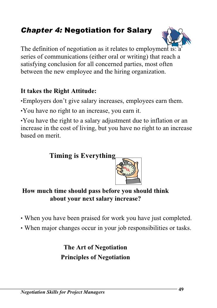 sample negotiation letter payment Skills Negotiation For Project Managers