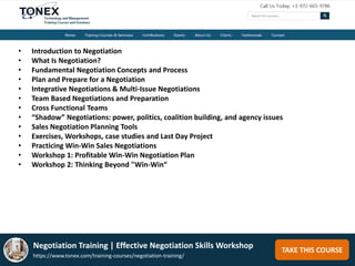 Negotiation Training : Effective Negotiation Skills Workshop | PPTX