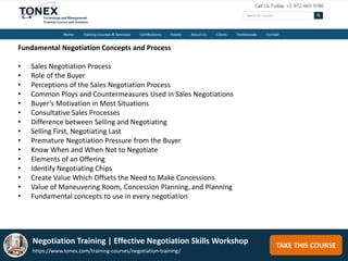 Negotiation Training : Effective Negotiation Skills Workshop | PPTX
