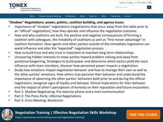 Negotiation Training : Effective Negotiation Skills Workshop | PPTX