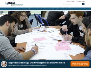 Negotiation Training : Effective Negotiation Skills Workshop | PPTX