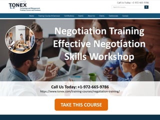Negotiation Training : Effective Negotiation Skills Workshop | PPTX