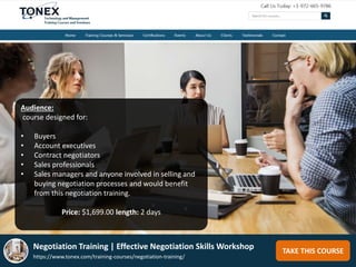 Negotiation Training : Effective Negotiation Skills Workshop | PPTX