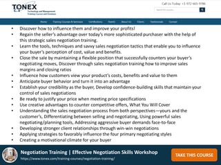Negotiation Training : Effective Negotiation Skills Workshop | PPTX