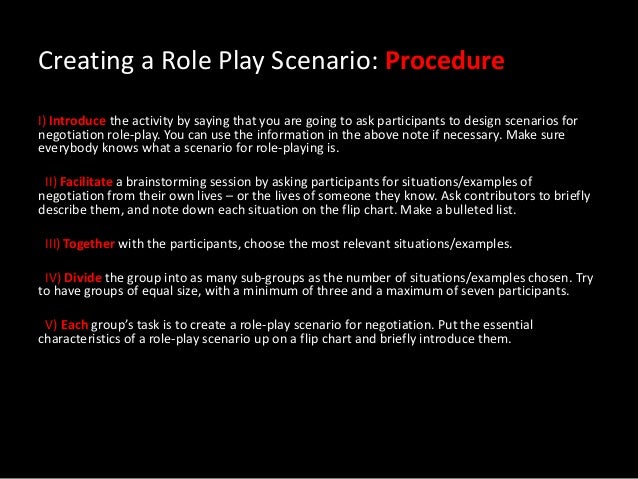 creating a negotiation role play exercise 4 638