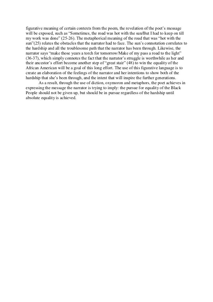 Mother to son essay
