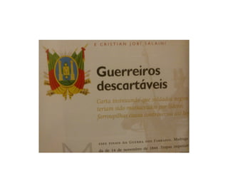 Negros Lanceiros - Prof. Anita Buarque Soares - EJA EMEF Nancy Pansera