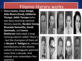 Edith N David Negros Oriental Culture & the Arts History | PPTX