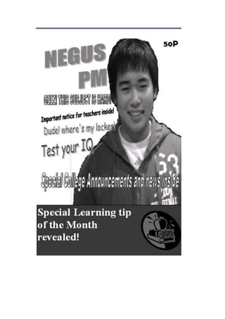 Negus pm poster