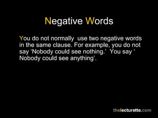 Negative Words | PPT