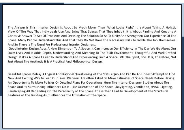 Why Would Someone Want To Become A Interior Designer Why Would Someone Want To Become A Interior Designer