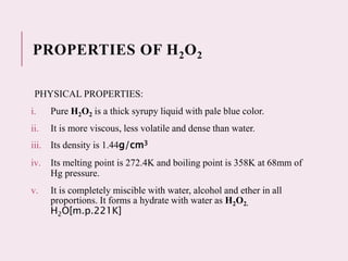 HYDROGEN PEROXIDE | PPTX