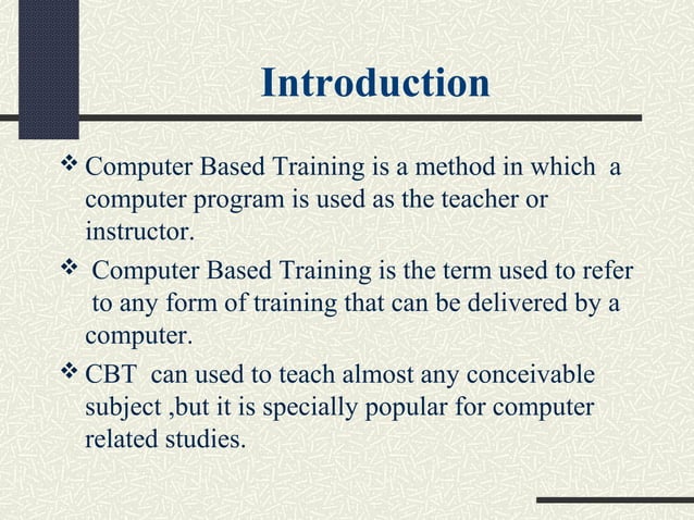 Neha yadav computer based training | PPT