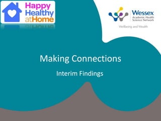 Making Connections
Interim Findings
 