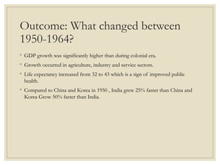 The Recovery of India: Economic Growth and Development in the Nehru Era ...
