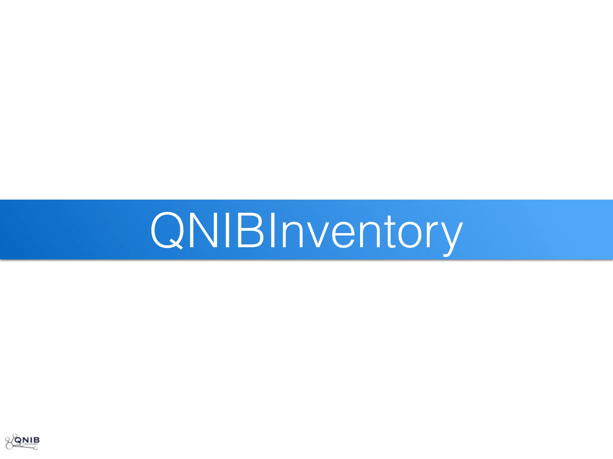 QNIBInventory
 