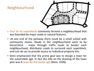 OVERLAPPING NEIGHBOURHOODS
• Although Stein and Wright
considered neighbourhoods as
each being relatively self-
contained ...