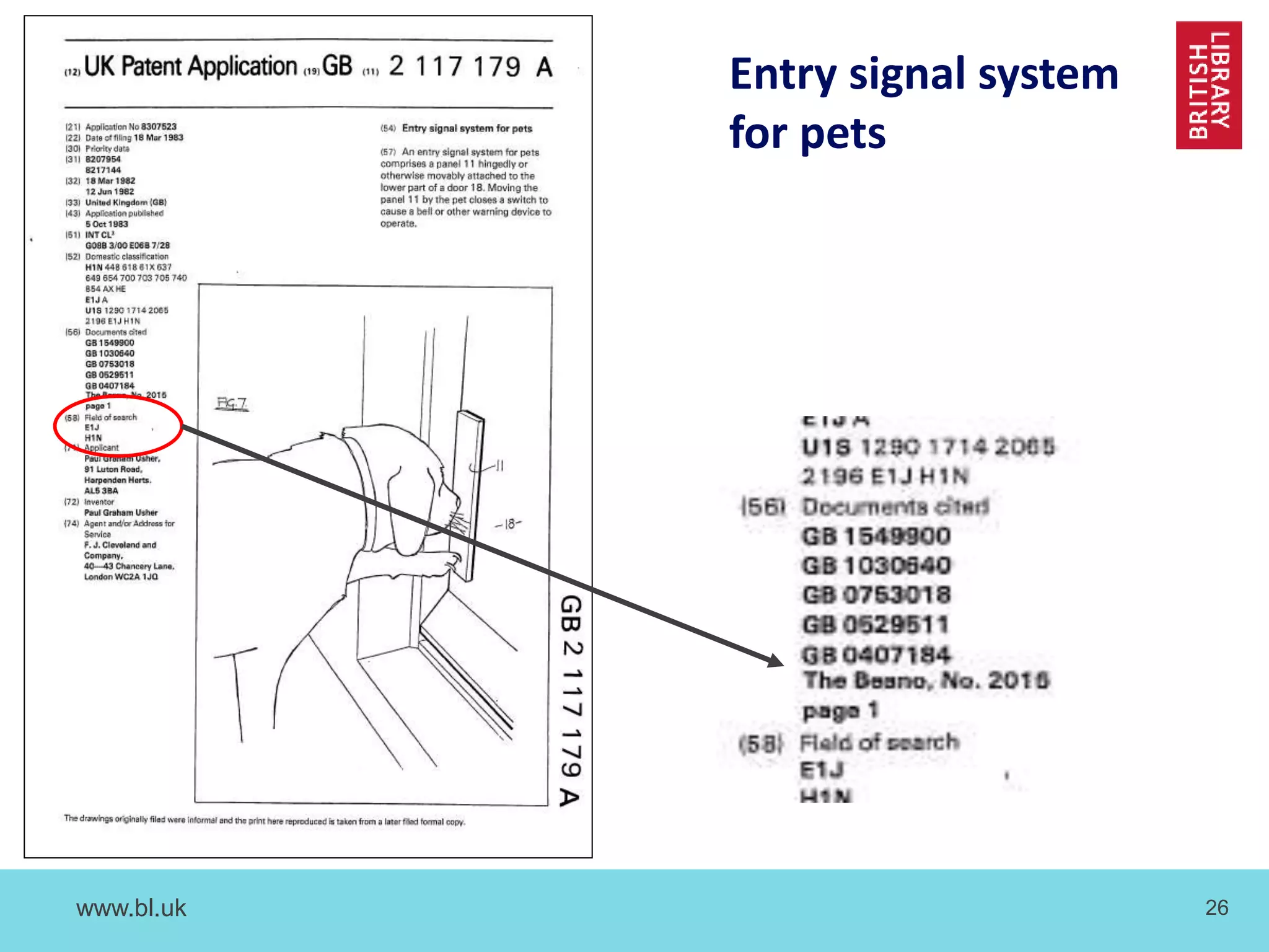 www.bl.uk 26
Entry signal system
for pets
 