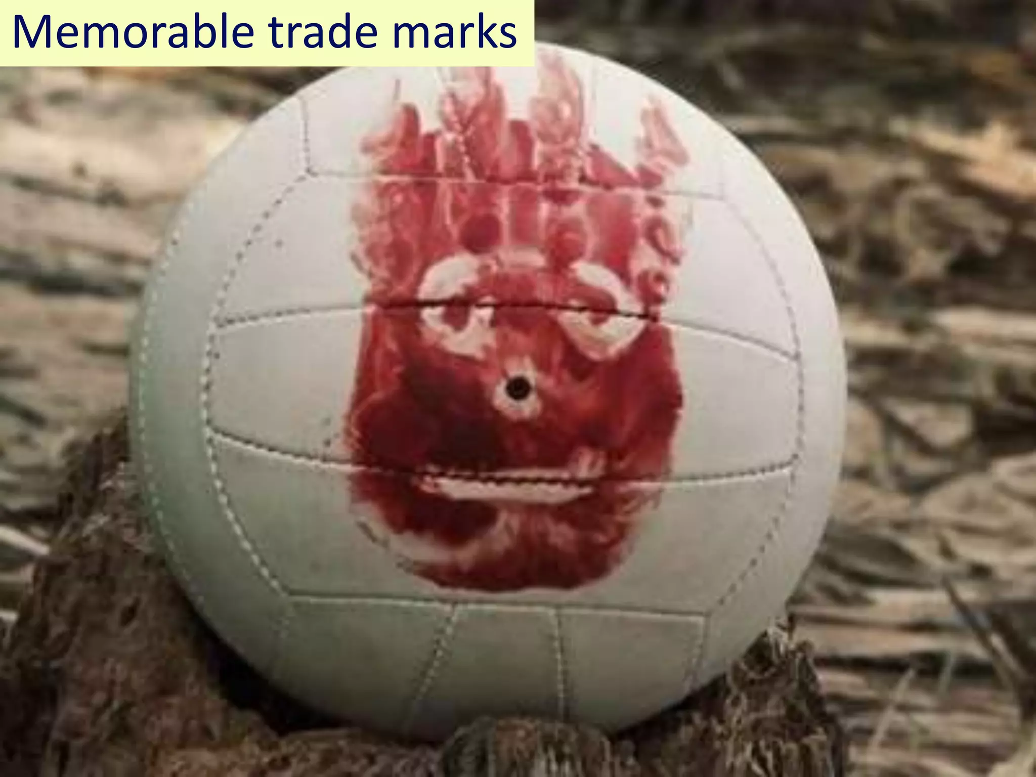 Memorable trade marks
 