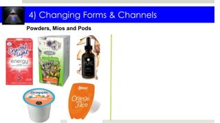 4) Changing Forms & Channels
Powders, Mios and Pods
 