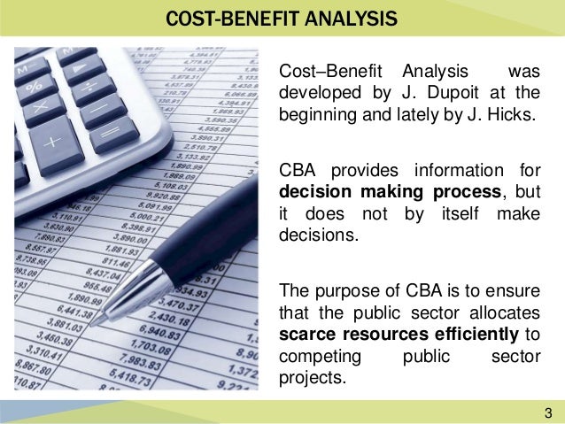Write A Note On Cost Benefit Analysis