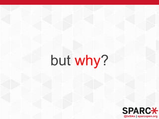 @txtbks | sparcopen.org
but why?
 