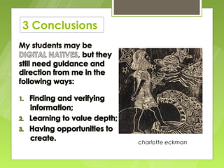 3 Conclusions




                charlotte eckman
 