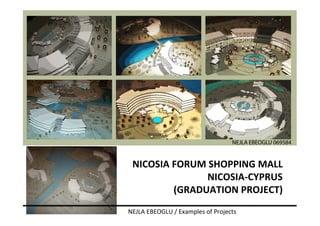 NICOSIA FORUM SHOPPING MALL
               NICOSIA-CYPRUS
         (GRADUATION PROJECT)
NEJLA EBEOGLU / Examples of Projects
 