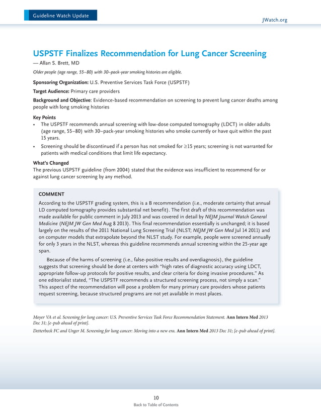 NEJM Clinical Guidelines Watch Update. Abril 2014