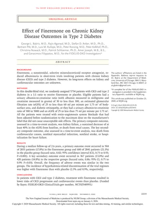 Finerenone's Impact on Chronic Kidney Disease and Cardiovascular ...