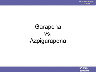 GEOGRAFIA DBH 3
10. GAIA

Garapena
vs.
Azpigarapena

 