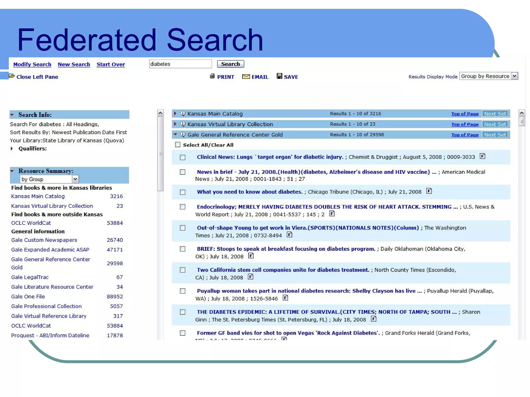 Federated Search 