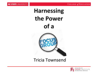 Harnessing
the Power
of a
Tricia Townsend
 