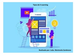 Tipos de E-Learning
Realizado por: Lcda. Marienela Zambrano
 