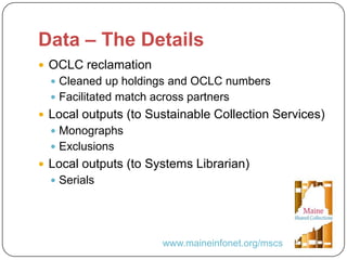 United We Stand: A Collaborative Approach to Legacy Print Collections