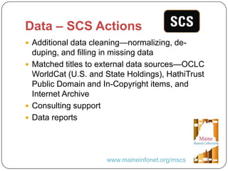 United We Stand: A Collaborative Approach to Legacy Print Collections