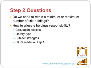 United We Stand: A Collaborative Approach to Legacy Print Collections