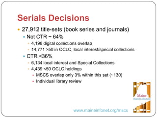 United We Stand: A Collaborative Approach to Legacy Print Collections