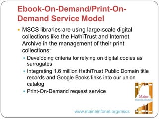 United We Stand: A Collaborative Approach to Legacy Print Collections