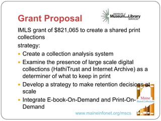 United We Stand: A Collaborative Approach to Legacy Print Collections